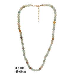 Naszyjnik z kamieni [amazonit naturalny] - MF39344